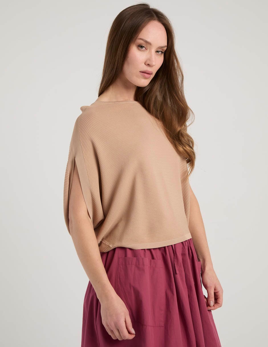 Suéter cuello ojal para mujer
