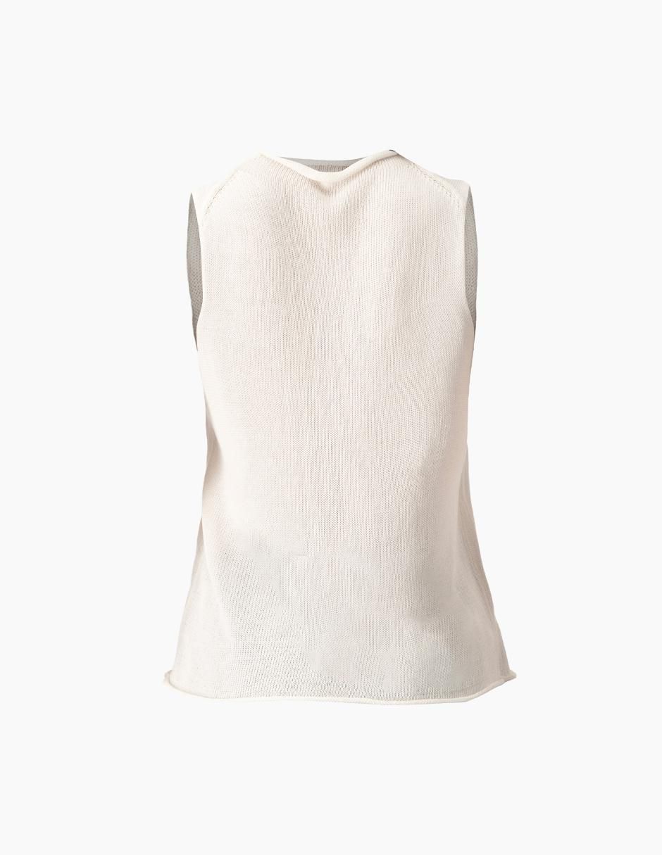 Top cuello simulado tirante ancho 7