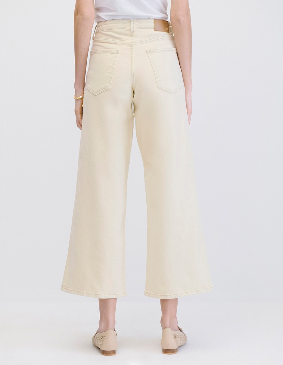 Jeans wide leg cintura alta para mujer 3
