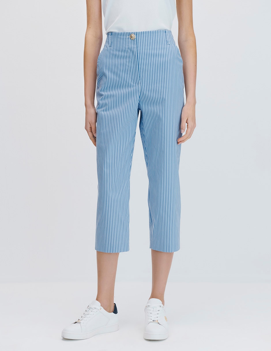 Pantalón capri straight para mujer