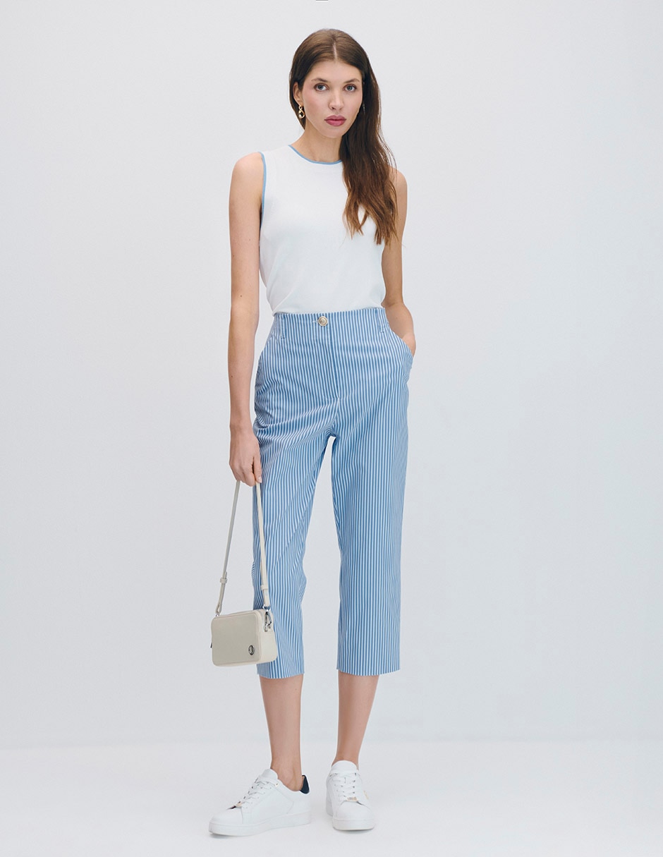 Pantalón capri straight para mujer 2