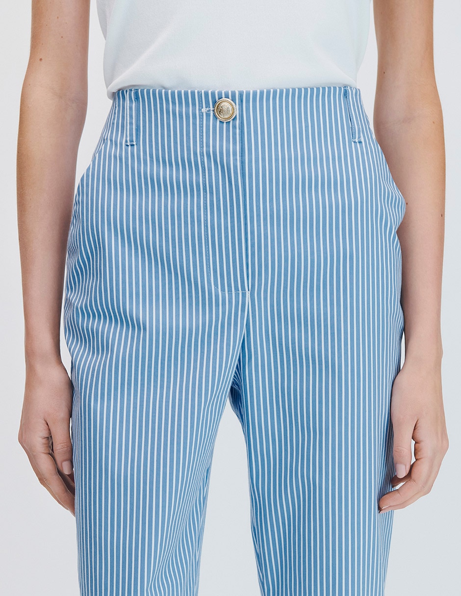 Pantalón capri straight para mujer 4