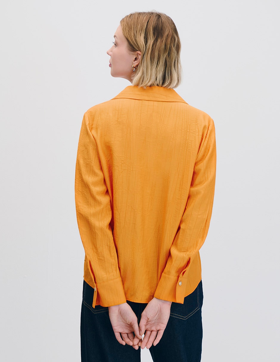 Blusa camisera manga larga para mujer 3