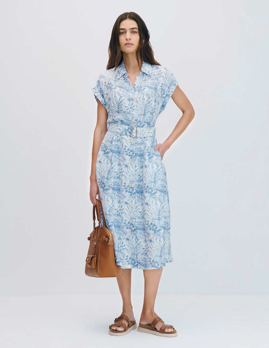 Vestido midi casual para mujer Vestido midi casual para mujer