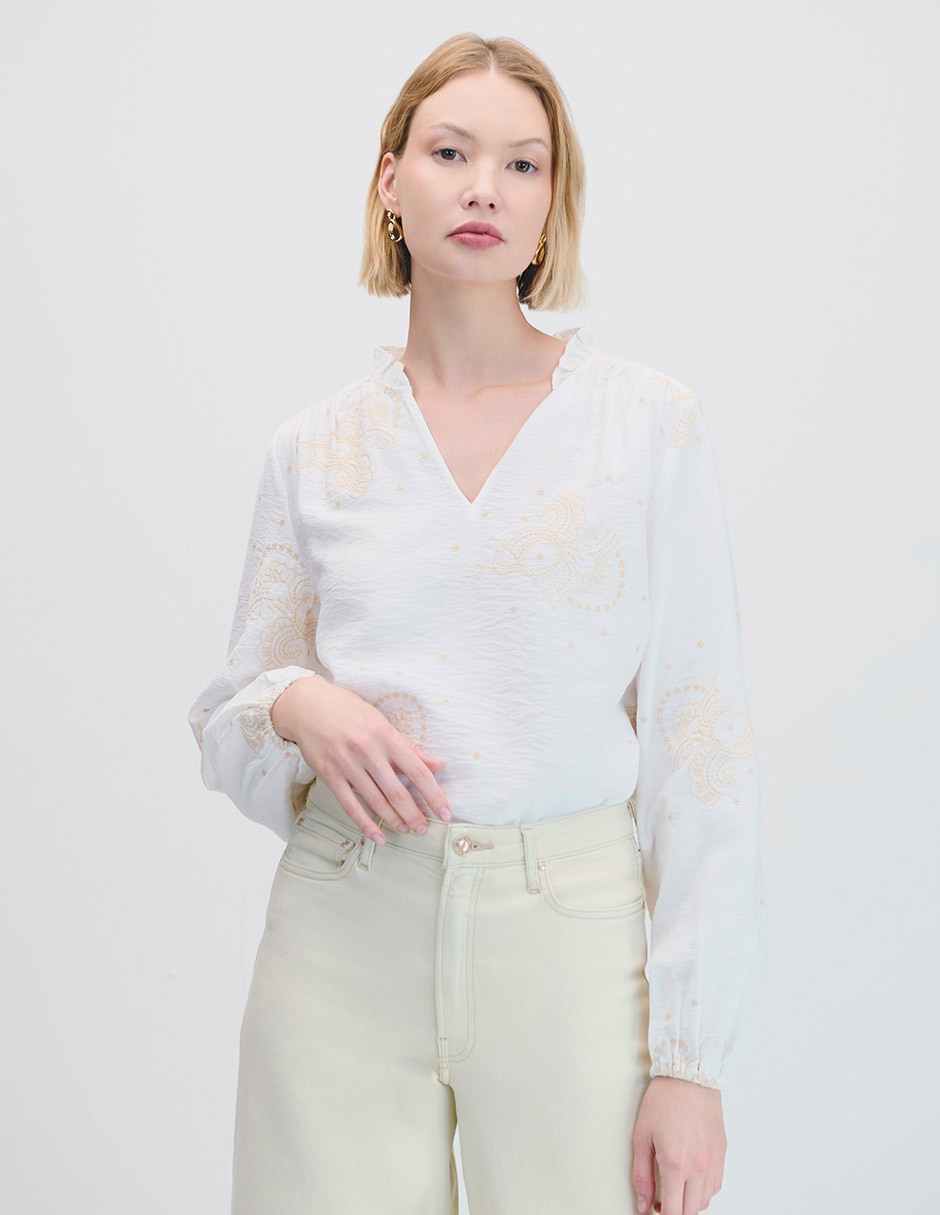 Blusa manga larga para mujer Blusa manga larga para mujer