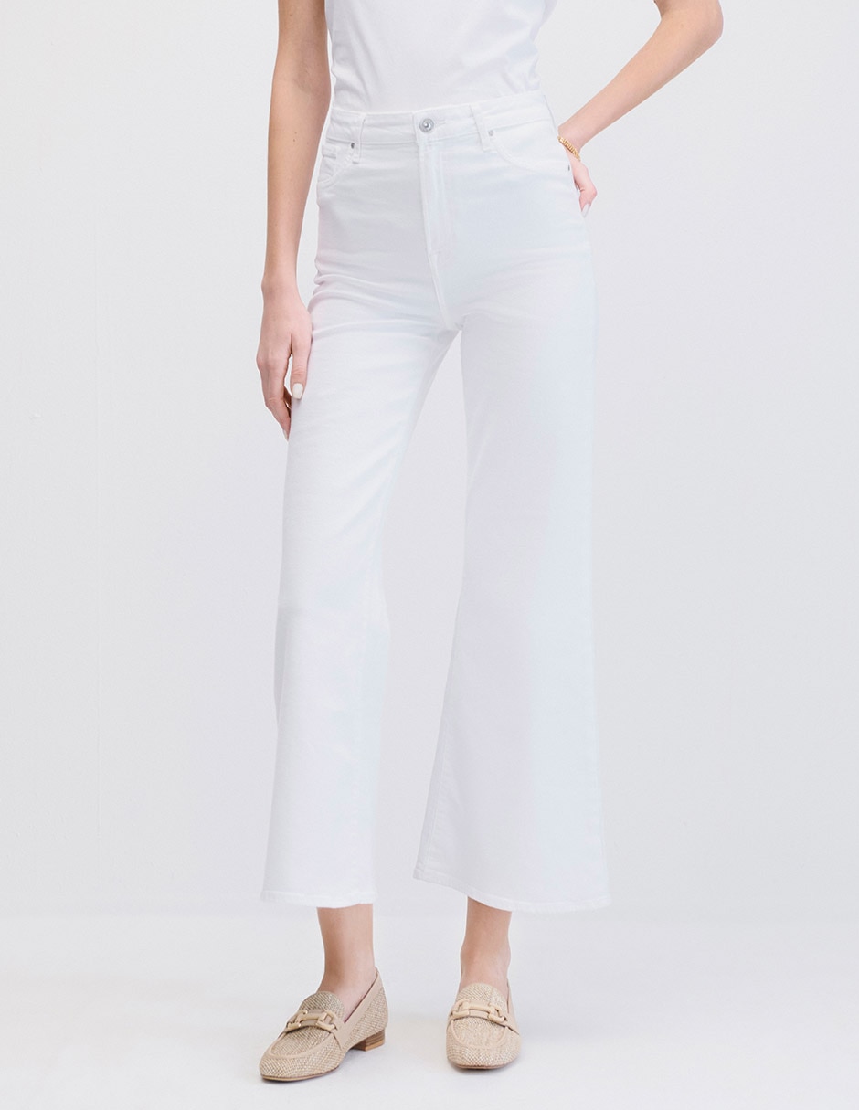 Jeans flare cintura alta para mujer