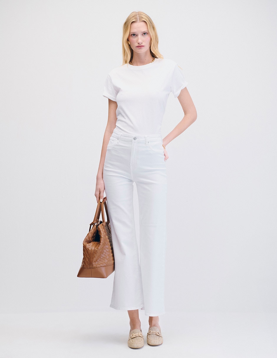 Jeans flare cintura alta para mujer 2