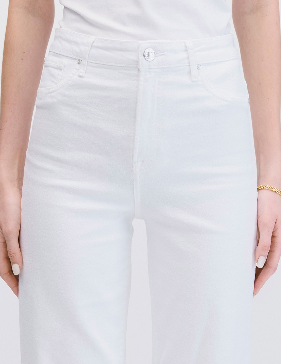 Jeans flare cintura alta para mujer 4