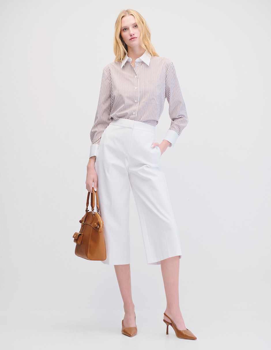 Blusa camisera manga larga para mujer 2