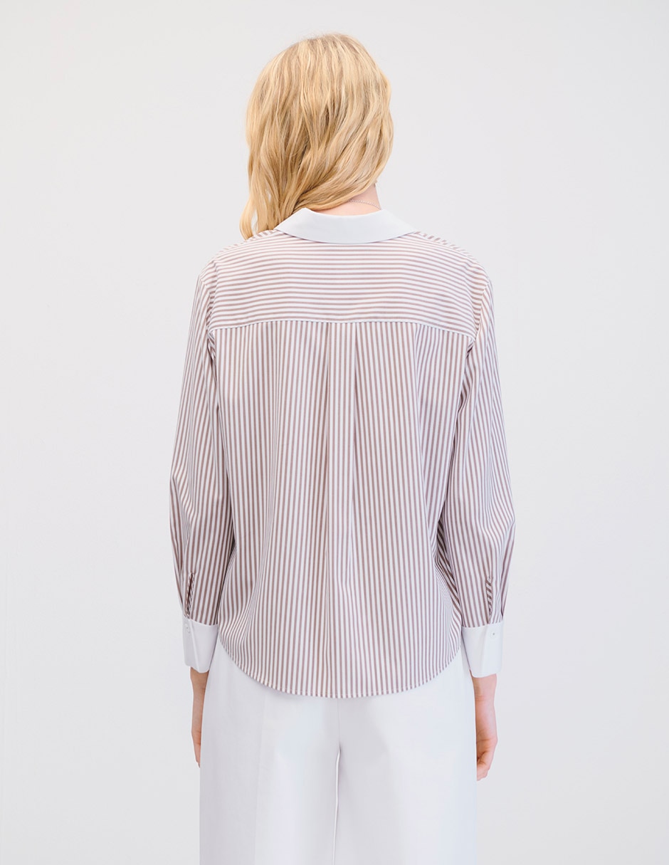 Blusa camisera manga larga para mujer 3