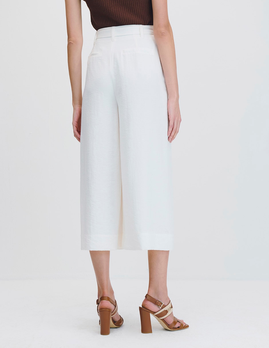 Pantalón coulotte amplio para mujer 3