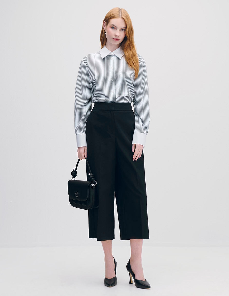 Blusa camisera manga larga para mujer 2