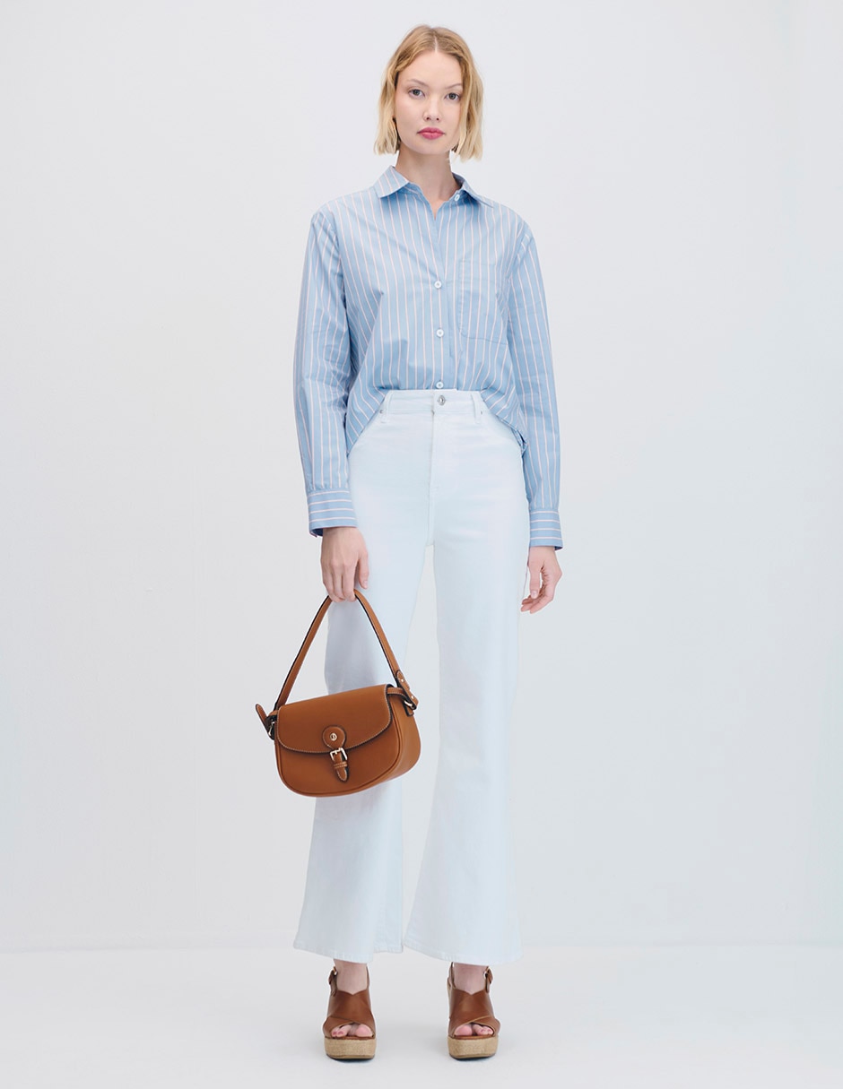 Blusa camisera manga larga para mujer 2