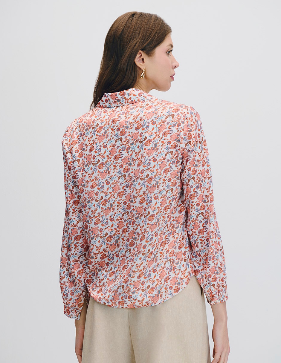 Blusa camisera manga larga para mujer 3