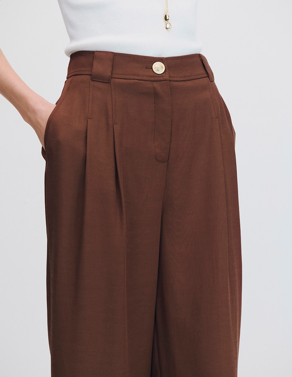 Pantalón relaxed wide leg para mujer 4