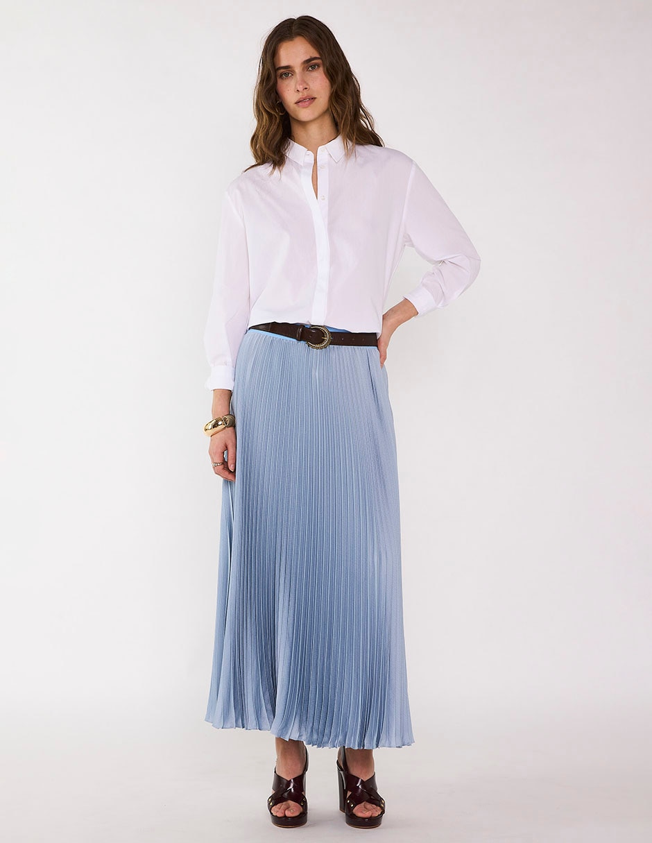 Falda crop a la cintura